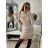 Women's Knitted Carmen Turtleneck Long Sleeve Dress (S/M ONE SIZE) ITALIAN IM422JK7026