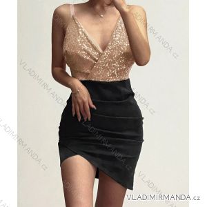 Women's Elegant Sparkly Strapless Dress (S/M ONE SIZE) ITALIAN FASHION IMWDD223931