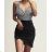 Women's Elegant Sparkly Strapless Dress (S/M ONE SIZE) ITALIAN FASHION IMWDD223931