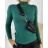 Women's Long Sleeve Knitted Sweater (S/M ONE SIZE) ITALIAN FASHION IMWE223963