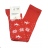 Knee socks with bow women (one size) ZAKOLANOWKI MILENA DPP20010 red