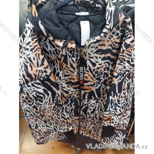 Women's Plus Size Hooded Jacket (XL/2XL ONE SIZE) ITALIAN FASHION IM422684