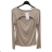 Women's Stand Collar Long Sleeve Knitted Sweater (S/M ONE SIZE) ITALIAN FASHION IMPLI228596