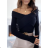 Women's Stand Collar Long Sleeve Knitted Sweater (S/M ONE SIZE) ITALIAN FASHION IMPLI228596