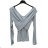 Women's Stand Collar Long Sleeve Knitted Sweater (S/M ONE SIZE) ITALIAN FASHION IMPLI228596