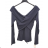 Women's Stand Collar Long Sleeve Knitted Sweater (S/M ONE SIZE) ITALIAN FASHION IMPLI228596