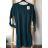 Women's Knitted Long Sleeve Dress (L/XL ONE SIZE) ITALIAN FASHION IMD211019 M / L black