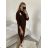 Women's Long Sleeve Turtleneck Knitted Dress (S/M/L/XL ONE SIZE) ITALIAN FASHION IMWA224000