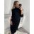 Women's Long Sleeve Turtleneck Knitted Dress (S/M/L/XL ONE SIZE) ITALIAN FASHION IMWA224000