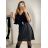 Women's Oversize Elegant Belted Short Sleeve Summer Dress (S/M/L/XL ONE SIZE) ITALIAN FASHION IMWB22191 L / XL Royal blue