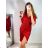 Women's Elegant Glitter Long Sleeve Dress (S/M ONE SIZE) ITALIAN FASHION IMWB22349