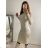 Women's Long Sleeve Turtleneck Knit Dress (S/M ONE SIZE) ITALIAN FASHION IMM22J51753