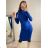 Women's Long Sleeve Turtleneck Knit Dress (S/M ONE SIZE) ITALIAN FASHION IMM22J51753