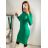 Women's Long Sleeve Turtleneck Knit Dress (S/M ONE SIZE) ITALIAN FASHION IMM22J51753