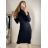 Women's Long Sleeve Turtleneck Knit Dress (S/M ONE SIZE) ITALIAN FASHION IMM22J51753