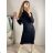 Women's Long Sleeve Turtleneck Knit Dress (S/M ONE SIZE) ITALIAN FASHION IMM22J51753