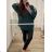 Tunic / blouse long sleeve women's oversized (3XL / 4XL ONE SIZE) ITALIAN FASHION IMWQ2191650 black