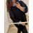 Tunic / blouse long sleeve women's oversized (3XL / 4XL ONE SIZE) ITALIAN FASHION IMWQ2191650 black