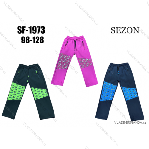 Warm softshell pants children's girls and boys (134-164) SEZON SEZ22SF-1973