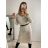 Women's Belted Long Sleeve Knitted Dress (S/M ONE SIZE) ITALIAN FASHION IMWA223040