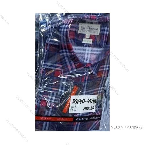 Men's long flannel shirts (39/40-47/48) GIFTS ROYAL GLI22MTK30