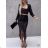 Women's Knitted Sweater Dress Set (S/M ONE SIZE) ITALIAN FASHION IMWE223972