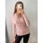 Svetr tenký na knoflíčky dlouhý rukáv dámský (S/M ONE SIZE) ITALSKá MóDA IMM22Fd9072 S/M Gray