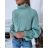 Women's Long Sleeve Sweater (S / M ONE SIZE) ITALIAN FASHION IMM219072 dark green S/M