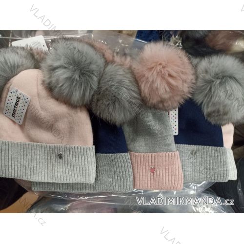 Winter hat with pompon women (ONE SIZE) WROBI PVB21104142