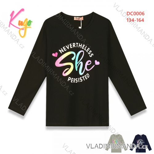 T-shirt with long sleeves for teenagers (134-164) KUGO DC0006