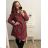 Women's Plus Size Long Sleeve Dress (XL/2XL ONE SIZE) ITALIAN FASHION IMWQ22ELISA