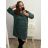 Women's Plus Size Long Sleeve Dress (XL/2XL ONE SIZE) ITALIAN FASHION IMWQ22ELISA