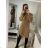 Women's Long Sleeve Turtleneck Knitted Dress (S/M ONE SIZE) ITALIAN FASHION IM4227200