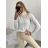 Women's Long Sleeve Knitted Turtleneck Sweater (S/M ONE SIZE) ITALIAN FASHION EXTRA ME IMM22FD9076/DR S/M Beige