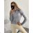 Women's Long Sleeve Knitted Turtleneck Sweater (S/M ONE SIZE) ITALIAN FASHION EXTRA ME IMM22FD9076/DR S/M Beige