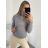 Women's Warm Knitted Turtleneck Long Sleeve Sweater (S/M ONE SIZE) ITALIAN FASHION IMM22FD1001 S/M white