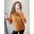 Women's Warm Knitted Turtleneck Long Sleeve Sweater (S/M ONE SIZE) ITALIAN FASHION IMPSS22S8690