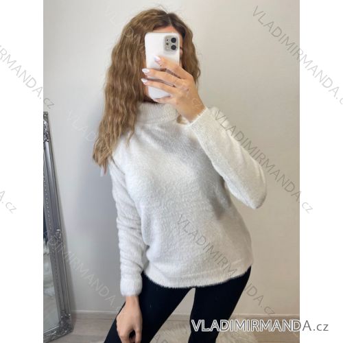 Women's Warm Knitted Turtleneck Long Sleeve Sweater (S/M ONE SIZE) ITALIAN FASHION IMPSS22S8690