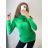 Women's Warm Knitted Turtleneck Long Sleeve Sweater (S/M ONE SIZE) ITALIAN FASHION IMPSS22S8690