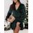 Women's Elegant Velvet Long Sleeve Dress (S/M ONE SIZE) ITALIAN FASHION IMWGB224079