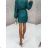 Women's Elegant Sparkly Sequin Long Sleeve Dress (S/M ONE SIZE) ITALIAN FASHION IMWY224085