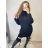 Women's Oversized Turtleneck Long Sleeve Knitted Dress (S/M/L ONE SIZE) ITALIAN FASHION IMPLI228123/DR