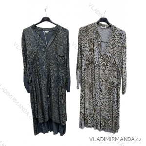 Women's Knitted Long Sleeve Dress (L/XL ONE SIZE) ITALIAN FASHION IMD211019