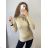 Slim Turtleneck Long Sleeve Glitter Women's Sweater (S/M ONE SIZE) ITALIAN FASHION IMM22FD5851/DR2 Black