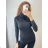 Slim Turtleneck Long Sleeve Glitter Women's Sweater (S/M ONE SIZE) ITALIAN FASHION IMM22FD5851/DR2 Black