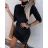 Women's Knitted Long Sleeve Dress (L/XL ONE SIZE) ITALIAN FASHION IMD211019