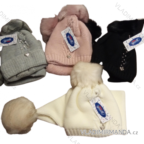 Girls' winter warm cap (2-5 years) POLAND PRODUCTION PV320122