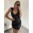 Sexy mini strapless dress for women (S / M ONE SIZE) ITALIAN FASHION IMM22922 S/M Black