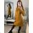 Women's Plus Size Knitted Turtleneck Long Sleeve Dress (L/XL/2XL ONE SIZE) ITALIAN FASHION IM4221085 red L / XL