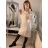 Women's Plus Size Knitted Turtleneck Long Sleeve Dress (L/XL/2XL ONE SIZE) ITALIAN FASHION IM4221085 red L / XL